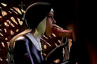 SFM Nun Sucking with Sound